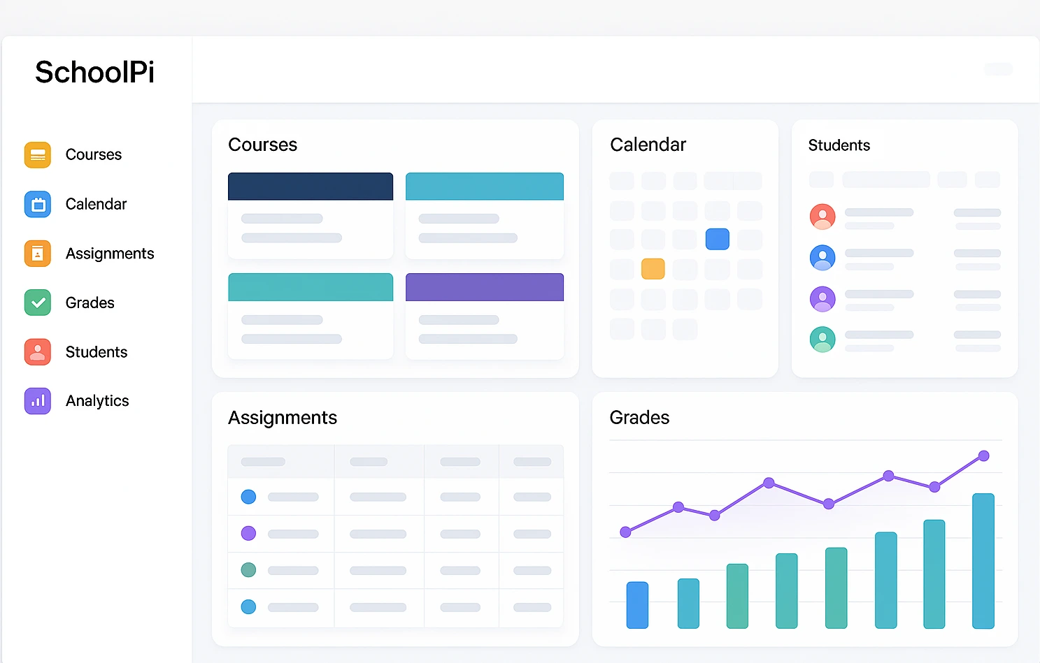 SchoolPi AI LMS Interface